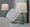 Claudia 20" Contemporary Ceramic Accent Lamp in Sage Green Ceramic, Polished Nickel Accents and White Linen Shade From Grandview Gallery- Set of 2 — lifestyle photo 3