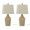Rockwell table in Cuban Sand Ceramic, Polished Nickel, Natural Linen, coordinated set view