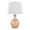Gloria lighting in Clear Champagne Lustre Glass, Chrome Metal, White Linen, product view, featuring glass design