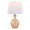 Gloria lighting in Clear Champagne Lustre Glass, Chrome Metal, White Linen, product view, featuring glass design