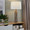 Point table in Brown Marble Metal, White Linen, featuring marble design and metal design