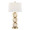 Linx 29" Contemporary Metal Table Lamp in Gold Metal and White Linen Shade From Grandview Gallery- Set of 2 — product view (photo 1)