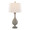 Cipolla Poly 29" Farmhouse Polyresin Table Lamp in Acid Dusty Wood Polyresin, Antique Soft Brass and Natural Linen Shade From Grandview Gallery- Set of 2 — product view (photo 1)