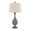 Cipolla Poly 29" Farmhouse Polyresin Table Lamp in Acid Dusty Wood Polyresin, Antique Soft Brass and Natural Linen Shade From Grandview Gallery- Set of 2 — product view (photo 2)