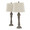Winston table in Reclaimed Grey Polyresin, Oat Linen, coordinated set view