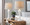 Winston table in Distressed Off-white Polyresin, Light Grey Linen, featuring wood design