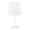 Cooper 16" Contemporary Metal Accent Lamp in White Metal with White Shade- Set of 2 — product view (photo 2)
