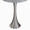 Lenuxe 24" Contemporary Metal Table Lamp in Brushed Nickel and Grey Sparkly Linen Shade with Silver Metallic Threading From Grandview Gallery- Set of 2 — detail view (photo 2)