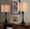 Lenuxe 24" Contemporary Metal Table Lamp in Oil Rubbed Bronze with Natural Linen Shade From Grandview Gallery- Set of 2 — lifestyle photo 2