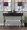 Lenuxe table in Polished Nickel, Black Silk