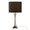 Lenuxe table in Polished Nickel, Black Silk, product view