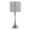 Lenuxe 25" Contemporary Metal Table Lamp in Brushed Nickel with Grey Linen Shade and Built-in Usb Port From Grandview Gallery- Set of 2 — product view (photo 2)