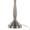 Sawyer table in Brushed Nickel, White Linen, close-up detail