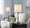 Sawyer table in Brushed Nickel, White Linen