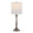 Sawyer table in Brushed Nickel, White Linen, product view