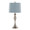 Ashland table in Brushed Nickel, Light Blue Linen, product view
