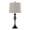 Ashland 27" Contemporary Metal Table Lamp in Gun Metal with Light Grey Textured Slub Linen Shade From Grandview Gallery- Set of 2 — product view (photo 2)