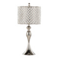 Ashland table in Polished Nickel, Clear Crystal, product view