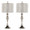 Ashland 27" Contemporary Metal Table Lamp in Polished Nickel with Square Clear K9 Crystal Beads and Polished Nickel Shade From Grandview Gallery- Set of 2 — pair view