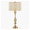 Topaz 27.5" Glam/art Deco Metal Table Lamp in Gold Metal with Clear K9 Crystal and Metal Shade From Grandview Gallery — product view (photo 1)