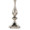 Topaz table in Polished Nickel, Clear Crystal, close-up detail