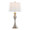 Ashland 30" Contemporary Metal Table Lamp in Brushed Nickel with White Linen Shade From Grandview Gallery- Set of 2 — product view (photo 1)