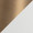 Diana table in Matte Golden Bronze, White Linen, upholstery or finish swatch