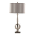 Joan table in Brushed Nickel, Grey Satin, product view