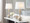 Jules table in Brushed Nickel, White Linen