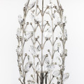 Crystal lighting in Polished Nickel, Clear Crystal, close-up detail