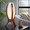 Cocoon desk in Walnut Wood, Frosted Glass, featuring glass design and wood design
