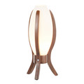 Case Contemporary Desk Lamp with Walnut Wood and Frosted Glass — product view