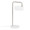 Puck table in White Metal, Nickel Metal, product view, featuring metal design