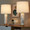 Marbella table in White Marble, Brass Metal, White Linen, featuring marble design and metal design