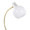 Eileen Contemporary Task Lamp in Gold Metal and White Plastic Shade — detail view (photo 1)