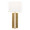 Cosmo 28" Glam Table Lamp in Antique Brass and White Linen From Grandview — product view (photo 2)