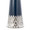 Penelope 22" Contemporary Ceramic Table Lamp with Dark Blue & Silver Ceramic Body and White Shade — detail view (photo 2)