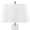 Penelope 22" Contemporary Ceramic Table Lamp with White & Gold Ceramic Body and White Shade — detail view (photo 2)
