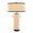 Cylinder Rattan 29" Contemporary Rattan Table Lamp in Black Metal and Natural Rattan From Grandview Gallery — product view (photo 1)