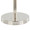 Lily 30" Contemporary Metal Table Lamp in Polished Nickel with Grey Linen Hardback Shade From Grandview Gallery — detail view (photo 1)