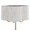 Lily 30" Contemporary Metal Table Lamp in Polished Nickel with Grey Linen Hardback Shade From Grandview Gallery — detail view (photo 3)