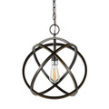 Linx 13.25" Contemporary Metal Pendant Lamp in Oil Rubbed Bronze From Grandview Gallery — product view (photo 1)