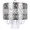 Tangier pendant light in Polished Nickel, Clear Crystal, close-up detail