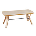 Folia Mid-Century Modern Coffee Table in Natural Wood — product view