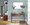 Display Contemporary Console Table in Black Metal, Walnut Wood, and Clear Glass — lifestyle photo 7