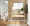 Display console table in White Steel, Natural Wood, Clear Glass, featuring storage and glass top