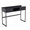 Franklin console table in Black Metal, Black Wood, product view, featuring storage