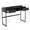 Franklin console table in Black Metal, Black Wood, product view, featuring storage