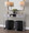 Franklin console table in Grey Metal, Grey Wood, featuring storage