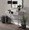 Franklin console table in Grey Metal, Grey Wood, featuring storage